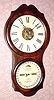 C.1881, Ithaca Calendar Clock Co., "No. 4 Hanging Office", calendar timepiece, 30-Day, spring. 