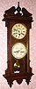 C.1908, Waterbury Clock Co., "Calendar No. 33", 8-day time/strike calendar wall clock. 