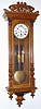 C.1880, Austrian, 2-Weight Vienna Regulator,  striking the hours on a coiled wire gong, 8-day. 