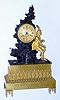 C.1840, French, Duband a Beaune, Ormolu and Bronze waterfall automaton, 8-day bell strike with silk suspension. The separate movement for the waterfall is wound just beside the twisty glass. 