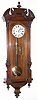 C.1880, Austrian, 2-Wt, Vienna Regulator  wall clock in an Alt Deutsch walnut case. 