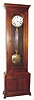 C.1880, American Jeweler's Regulator, unsigned, walnut case with Swiss pinwheel movement and center seconds, weight driven, 8-day. 