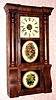 C.1870, Seth Thomas, Thomaston, Conn., 8-day time/strike column and cornice shelf clock. 