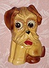 C.1935, German, Oswald "Yorkshire Terrier" rotating eye timepiece,molded composition body. 