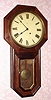 C.1896, Seth Thomas Clock Co., "Globe", 8-day, long drop octagon timepiece. 
