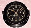 C.1942, Chelsea Clock Co., 8-day U.S. Navy ward or engine room timepiece, No. 20836E on dial. 