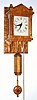 C.1941, (dated), Charles Alvah Smith, Weight Driven Timepiece, serial number 281, dated Jan 1941, in tiger maple with contrasting inlay. 