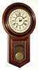 C.1900, New Haven Clock Co., TIME-PIECE REGULATOR No. 1, with calendar, in a walnut long drop case. 