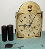 Movement Only, C.1820, Silas Hoadley, wood works, 30-hour time and strike, restored. 