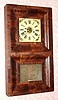 C.1845, Forestville Mfg, Bristol, Conn, OG on OG, 8-day, 2-weight, time and strike shelf clock. 