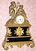 C.1840, French, Linet, a'Paris, THE PROPOSAL, ormolu figural clock, 8-day, bell strike. 