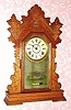 C.1911, Seth Thomas Clock Co., "White House No. 3", 8-daytime/strike gingerbread clock. 