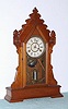 C.1885, New Haven Clock Co., "Clyde", 8-day time/strike mantel clock. 
