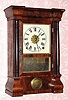 C.1870, Seth Thomas Clock Co., Thomaston, Conn, COLUMN, clock, 8-day spring with strike and alarm in a rosewood case 
