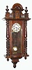 C.1900, German, Gustav Becker, 8-day time and gong strike R/A regulator wall clock with original top. 