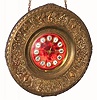 C.1880, French, 8-day cartel timepiece, suspended from a chain. 