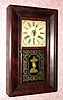 C.1870, Jerome and Co., New Haven, Conn., 30-hour time/strike, 2-wt OG shelf clock. 