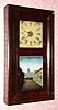 C.1860, New Haven Clock Co., 8-day time, strike and alarm OG shelf clock. 