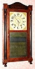 C.1835, Shelden Osborne, Harwinton, Conn., 30-hour time/strike wood movement half column and splat shelf clock. 
