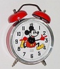 C.1977, (dated), French, under license from Walt Disney, BAYARD MICKEY, alarm clock with external bells. 