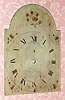 C.1825, dial only, Alexander Tarbell Willard, Ashby, Mass., tall clock dial for an Ashby type 30-hour wood movement. 