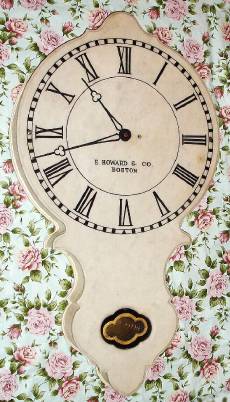 C.1875, E. Howard and Co., Boston, Marble Dial No. 17, variant with different tablet, 24 inch dial. — Antique Clocks Price Guide