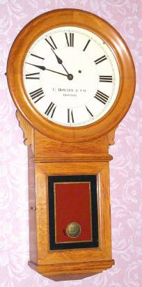 C.1880, E. Howard and Co., "Regulator No. 70", 8-day weight driven timepiece in oak. — Antique Clocks Price Guide
