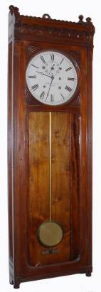 C.1880, E. Howard and Co., "Regulator No. 72", 8-day weight driven timepiece in black walnut. — Antique Clocks Price Guide