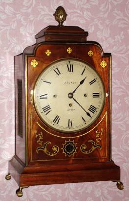 C.1880, English, J. Black, London, 3-Fusee, quarter chime bracket clock, Westminster melody. — Antique Clocks Price Guide