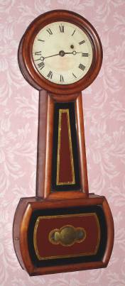 C.1880 Harvard Clock Co., 8-day wall timepiece, weight driven, No. 230. The Harvard Clock Co. eventually became the Chelsea Clock Co. — Antique Clocks Price Guide