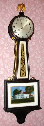 C.1920, New Haven Clock Co., "WILLARD" model, 8-day weight banjo. — Antique Clocks Price Guide