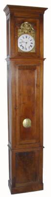 C.1860, French, Morbier Tall Clock, 4-bell, quarter striker, 2-weight, 8-day. — Antique Clocks Price Guide