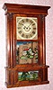 C.1840, Spencer and Wooster and Co., Salem Bridge, Conn., 8-day time and gong strike column and cornice shelf clock. 