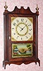 C.1830, Seth Thomas, Plymouth, Conn.,  30-hour wood movement Pillar and Scroll shelf clock. 