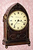 C.1830, English, Daniel L. Saunders, Knightsbridge, 8-day time and bell strike 2-fusee shelf clock. 
