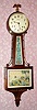 C.1934, E. Ingraham and Co., "Treasure" 8-day time and strike banjo clock. This is more commonly known among collectors as the "Treasure Island" banjo. 