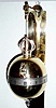 C.1975, European, limited edition reproduction of the English falling ball clock with annular dial, serial No. 250, 8-day. 