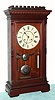 C.1883, Seth Thomas Clock Co., "GARFIELD", 8-day 2-weight, shelf clock in walnut. 