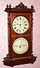 C.1886, Seth Thomas Clock Co., "Parlor Calendar No. 8", 8-day, double dial perpetual calendar, spring, with strike. 