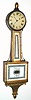 C.1830, Boston Area Banjo Clock, with original T-bridge movement, with fillister screw mounting. 