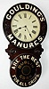 C.1890, New Haven Clock Co,  "Goulding Regulator" ad clock for  Goulding's Manures,are the Best for All Crops.  8-day spring would timepiece. 