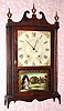 C.1825, Seth Thomas, Plymouth, Conn, Pillar and Scroll, 30 hour wooden works, 2-wt time and strike. 