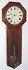 C.1883, Seth Thomas Clock Co, "Regulator No. 18", walnut cased full length, drop octagon wall clock, 8-day weight driven, seconds pendulum. 