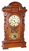 C.1884, (dated on rear), Seth Thomas Clock Co., "Hecla", 8-day time and quarter strike mantel clock. Clock strikes the hour on a round gong and the quarter hours on two bells. 
