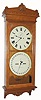 C.1890, Seth Thomas Clock Co., "Office Calendar No. 13", double dial, perpetual calendar, eight day weight driven, with restorations. 