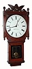 C.1890, Boston Clock Co., Boston, Mass, Office Regulator, in cherry, weight driven, 8- day timepiece, serial No. 163, and with original eagle crest. 