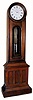 C.1875, E. Howard and Co., "Regulator No. 12", wall clock in walnut, with a C.1875 purpose made special order base, that allows the clock to stand as a floor clock (May still be displayed as a wall model; hanger is still in place, as is the original bottom, which nests into the base. 