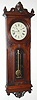 C.1874, E. Howard and Co., "Regulator No. 42", black walnut, carved case timepiece, 8-day, weight, with old finish. 