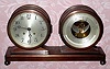 C.1929, Chelsea Clock Co., Columbus, 8-day Ship's Bell 6" dials, clock and barometer DESK SET, with the serial number 194888. 