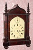 C.1860, English, Savory and Sons, Cornhill, London, 8-day time/strike 2-fusee movement bracket clock, in a gothic style rosewood case.
